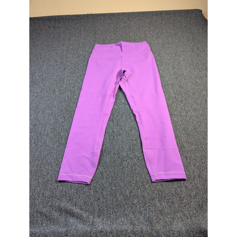 Lululemon Wunder Under High-Rise Crop Leggings Purple Size 8 Luxtreme Yoga Pants